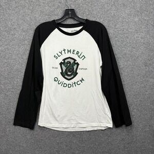 Harry Potter The Expedition Slytherin Quidditch Team Captain Raglan Shirt‎ Men L